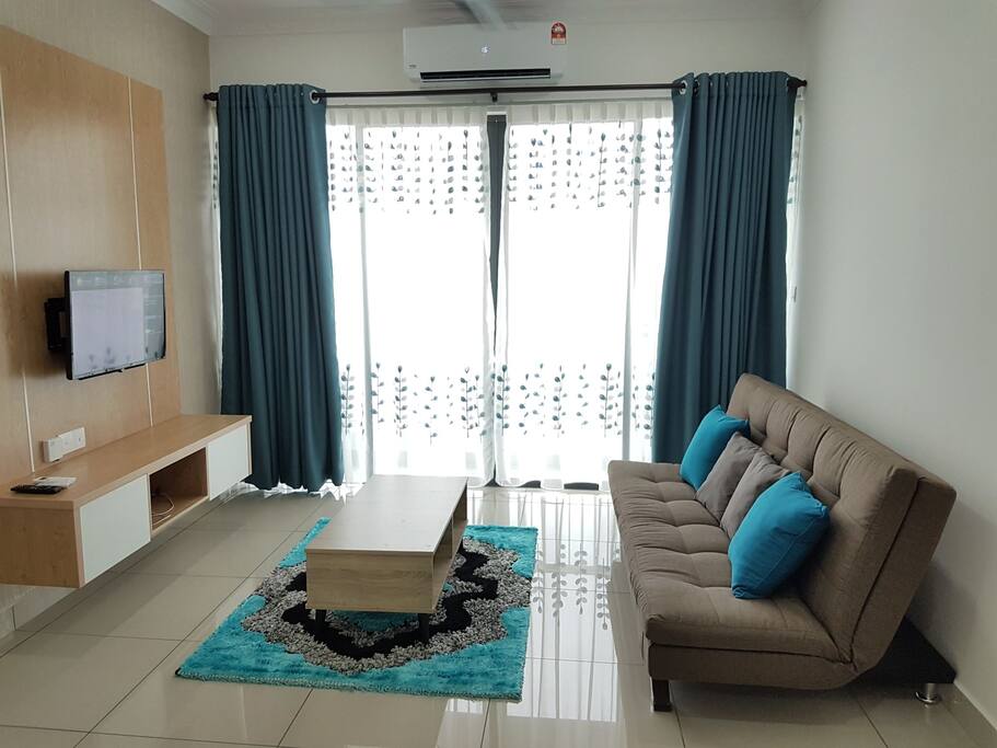 Living room with sofa bed