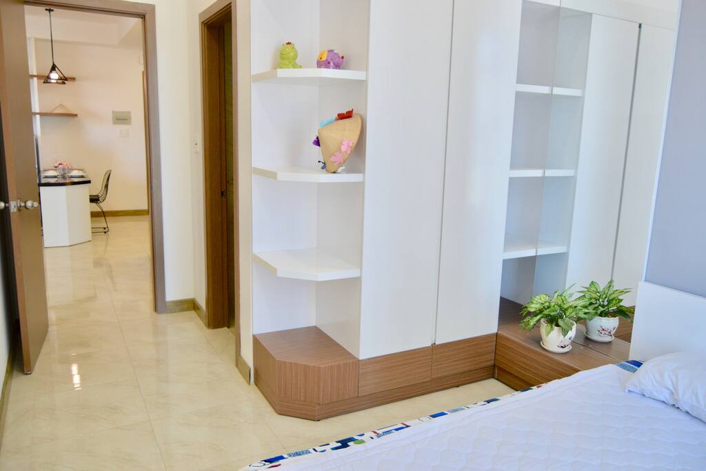 Wardrobe and mirror