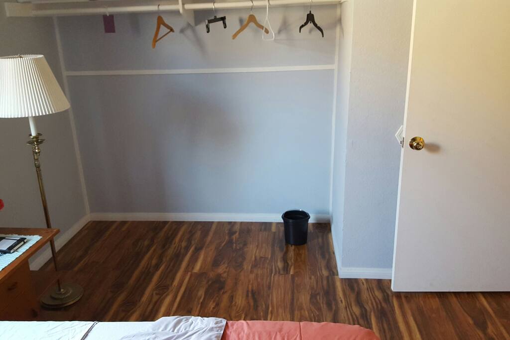 Empty closet.