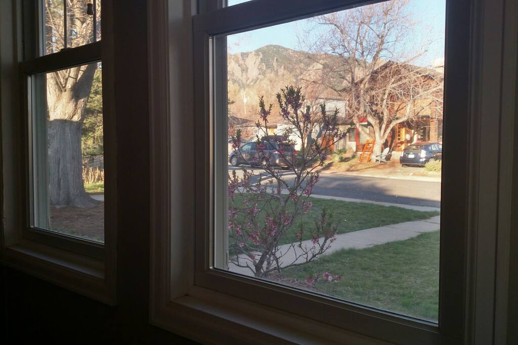 Lovely Flatiron views out the bedroom windows