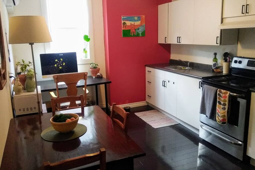 kitchen and office