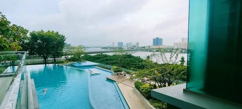 Newluxuryroom 1bed, riverfront, 1min to mrtbangpo