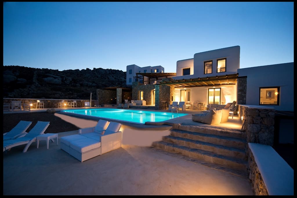 Outdoor and pool area.