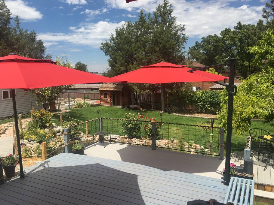 Backyard deck