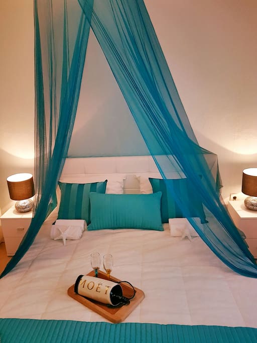Summer sweet bedroom with king size bed and nice view...