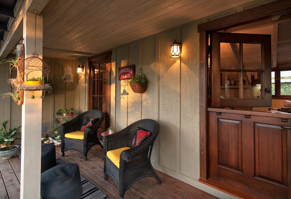 Front porch for those beautiful California mornings and evenings.