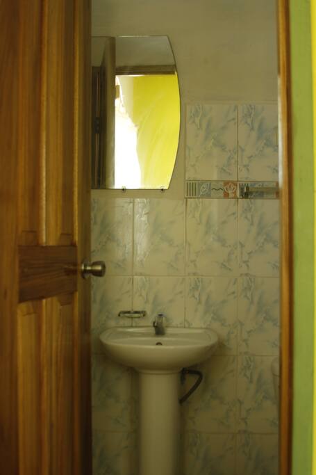 Private bath with Hot Shower