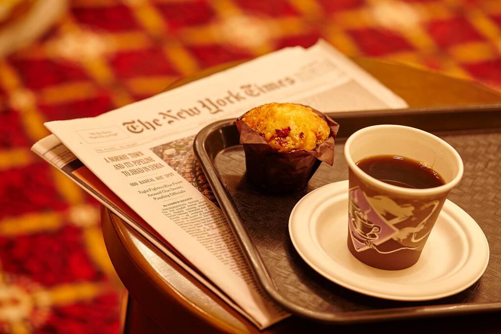 Complimentary muffins, tea, and coffee daily from 6:30-10:30am