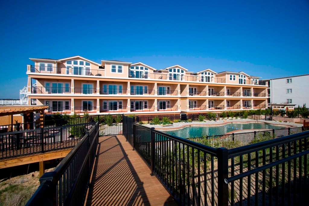 Croatan Surf Club - Back Exterior & Community Pool