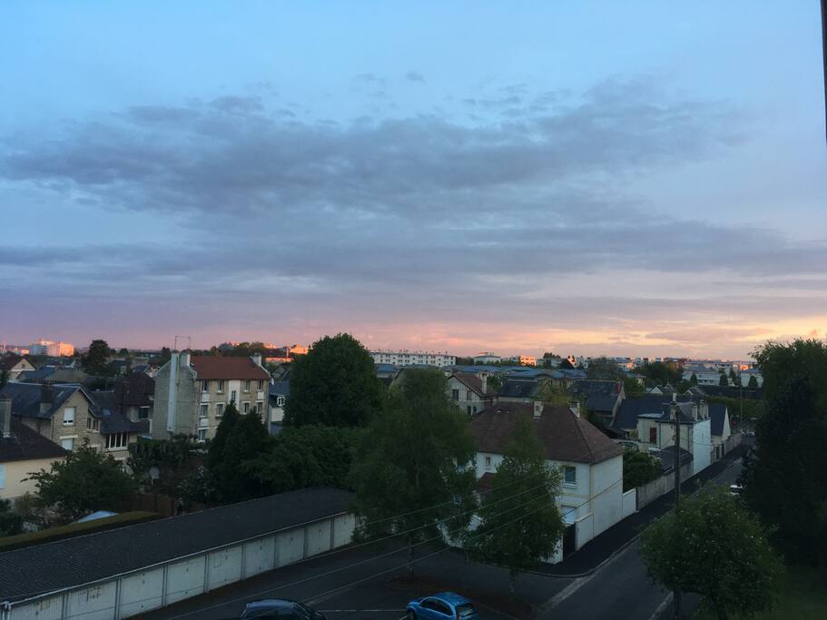 Vue dégagée sur Caen