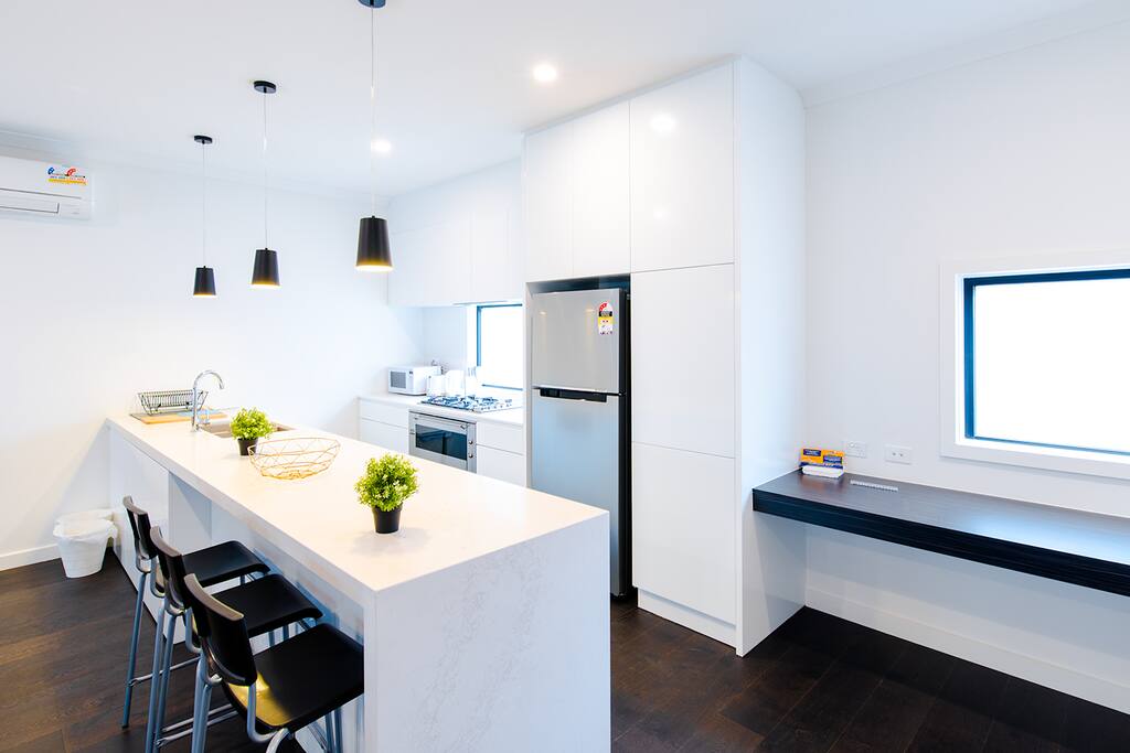Level 1 kitchen, all kitchenware including pots pan and others for cooking, also kitchen supplies as bowls, cups and dishes