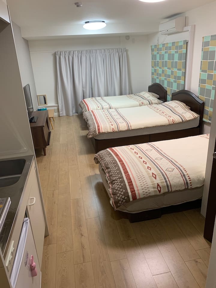 Andy Garden Inn 東京新宿andy的花園旅館2室2張大床及1個沙發床東新宿 Conjuntos Residenciales En Alquiler En 新宿区 東京都 Japon