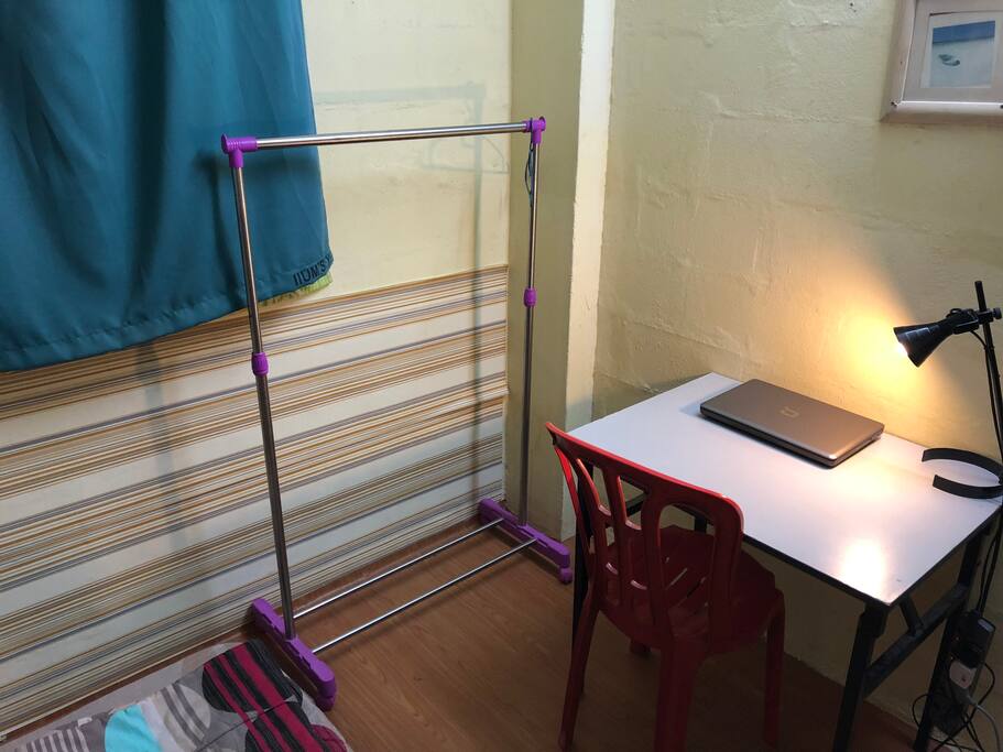 Working table and cloth hanger