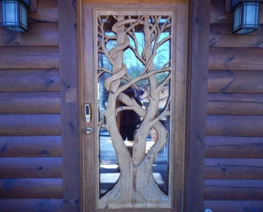 Beautiful hand carved details