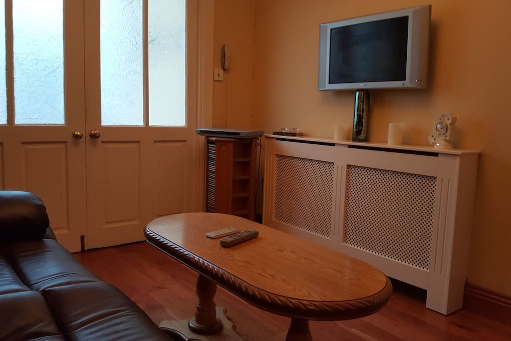 Private Living Room with TV, DVD & Movies Collection