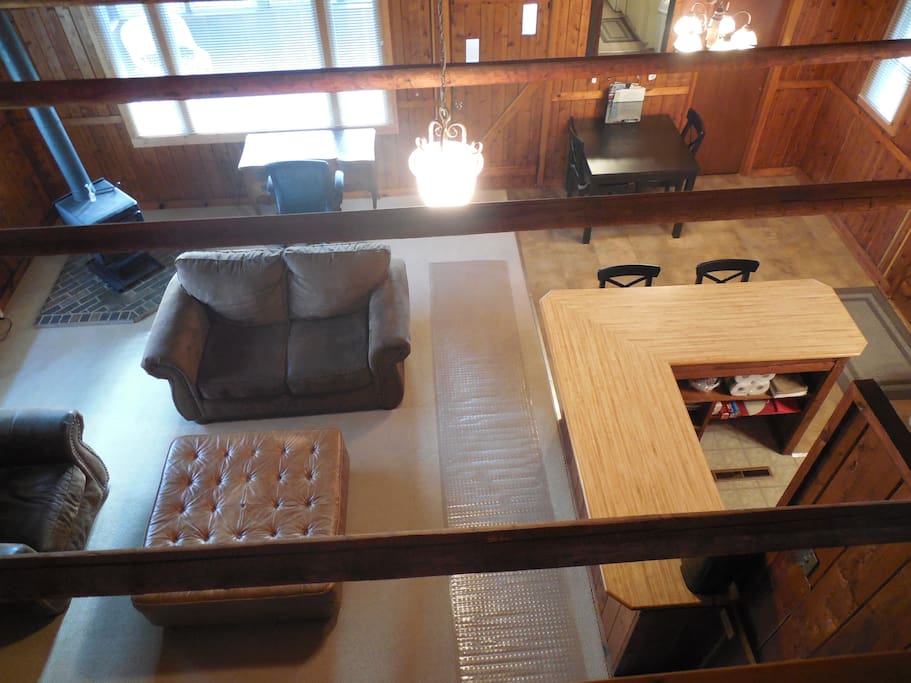 View from loft (living & kitchen)