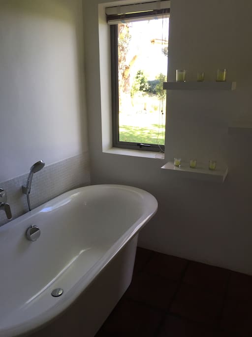 A beautiful, but private, view from the luxurious bath!