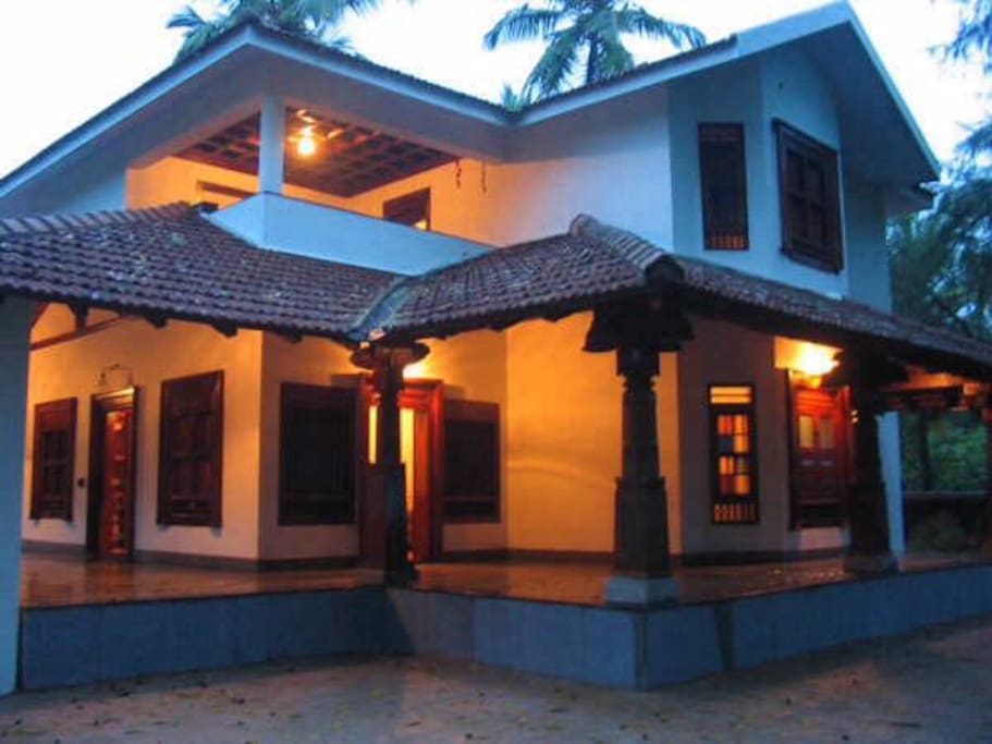 Night view from garden