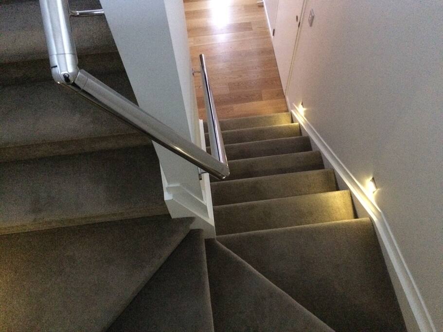 Room is upstairs