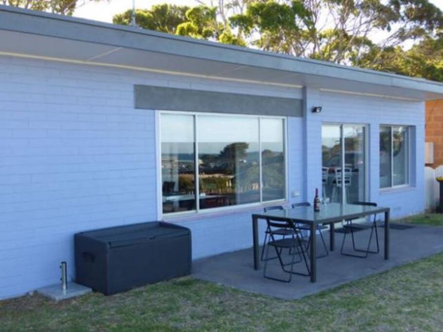 Front of the cottage.