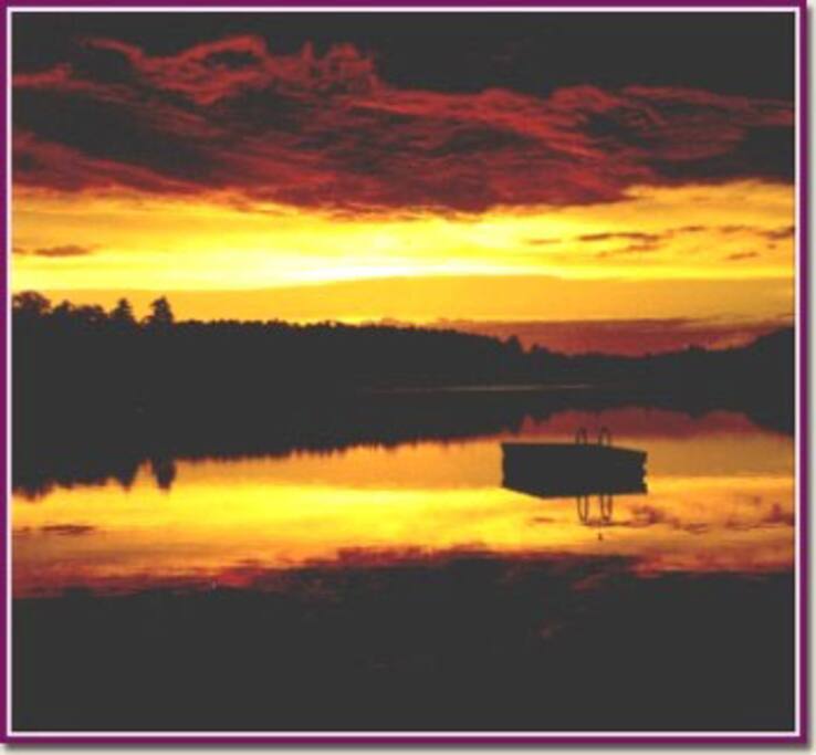Sunrise on Little Wolf Lake
