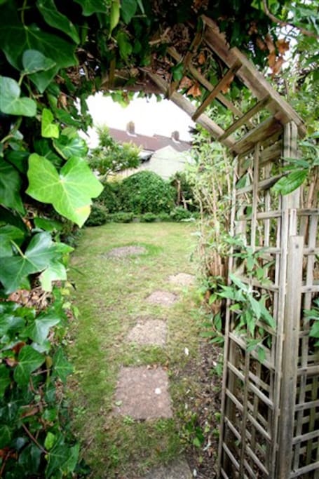 Archway to the garden.