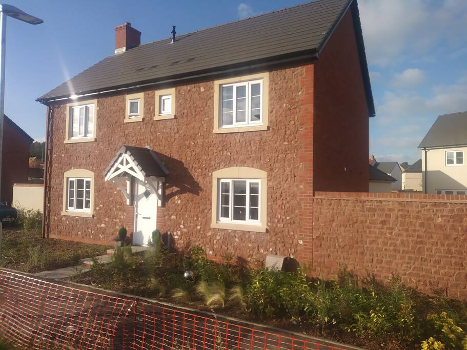 Front of the house which faces the coast