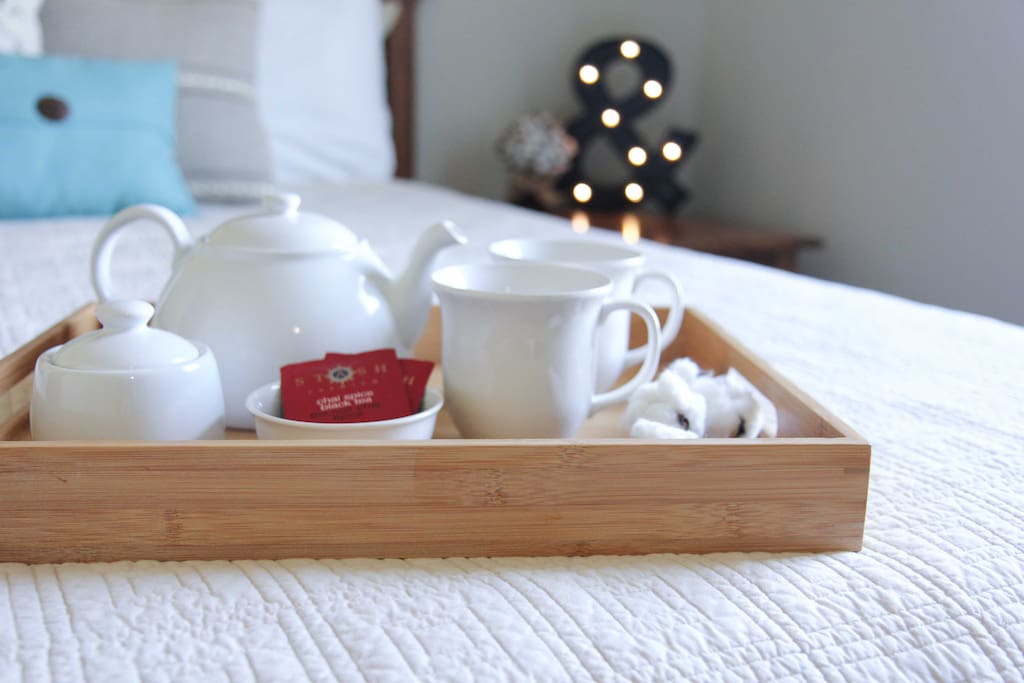 Enjoy a cup of tea.