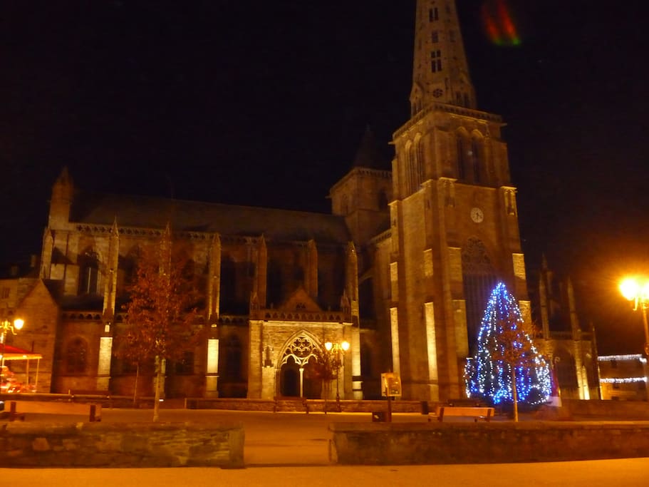 cathédrâle à Noël