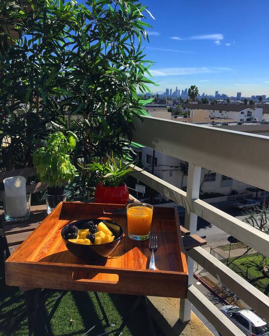 from the balcony