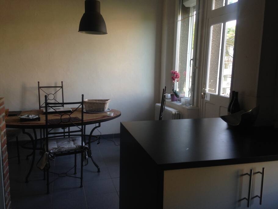 Cuisine ouverte coin repas