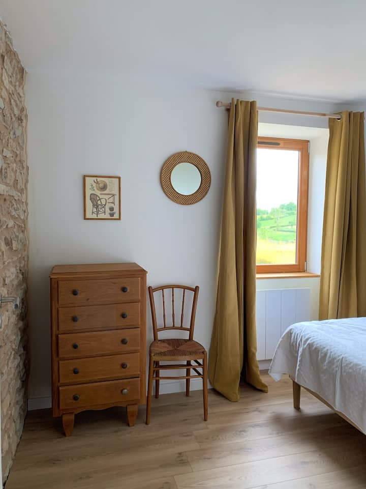 La habitación 3, cama de 140, orientación sur
