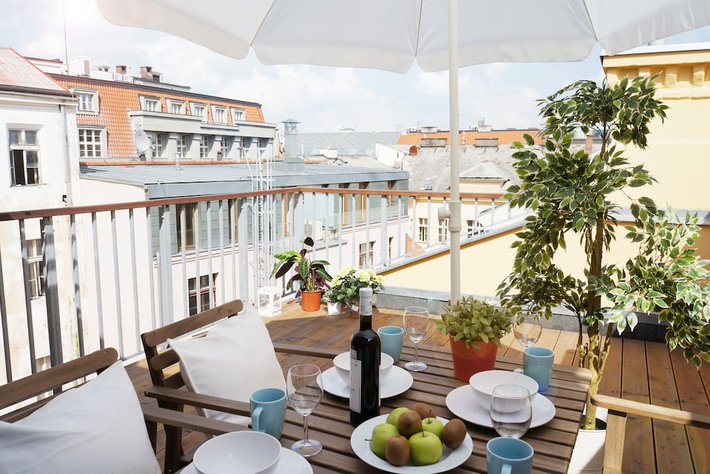 Suite Prague Apartment Duplex, with Terrace Apartments for Rent in