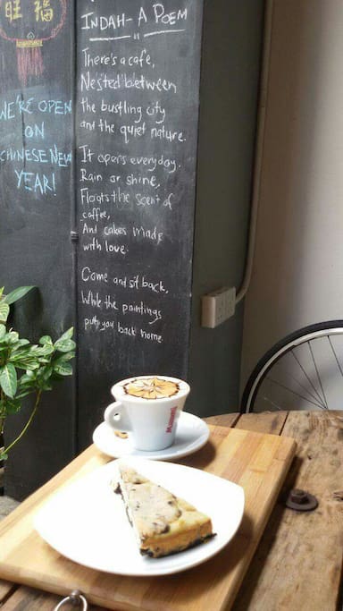 Indah's info wall