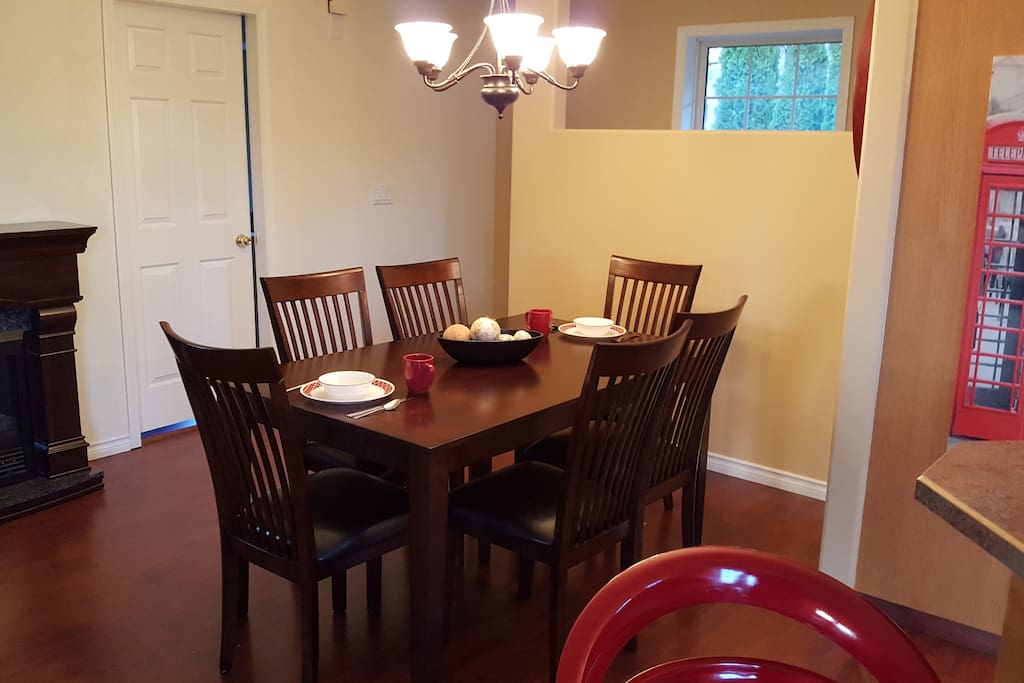 Comfortable dining room and a great spot to visit.