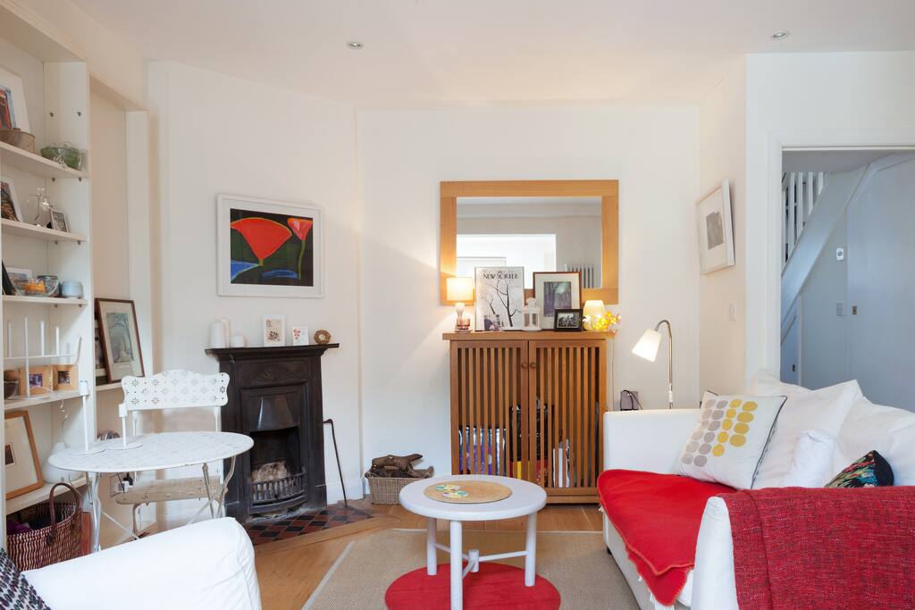 Living room looking towards the hall