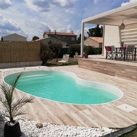 Charming villa with swimming pool 5 min from Alès