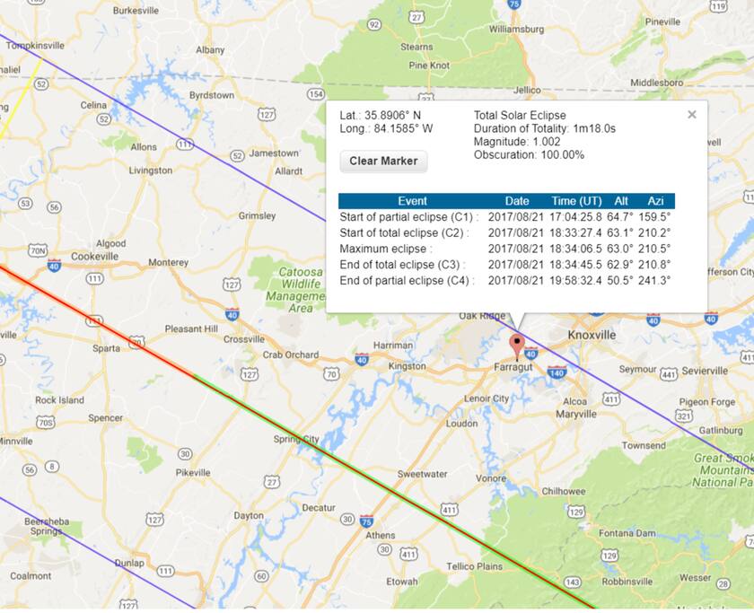 1 minute 18 seconds of totality