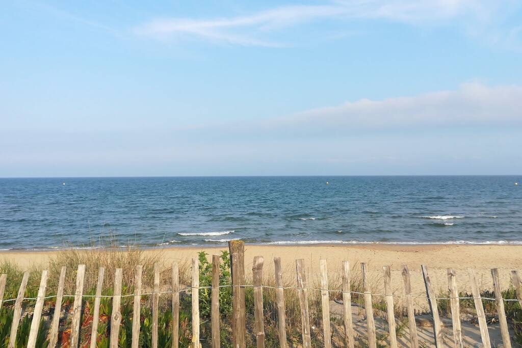 plage naturiste à 15 mn à pieds