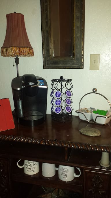 Complimentary Coffee , Tea and bottled water. Stay Hydrated.