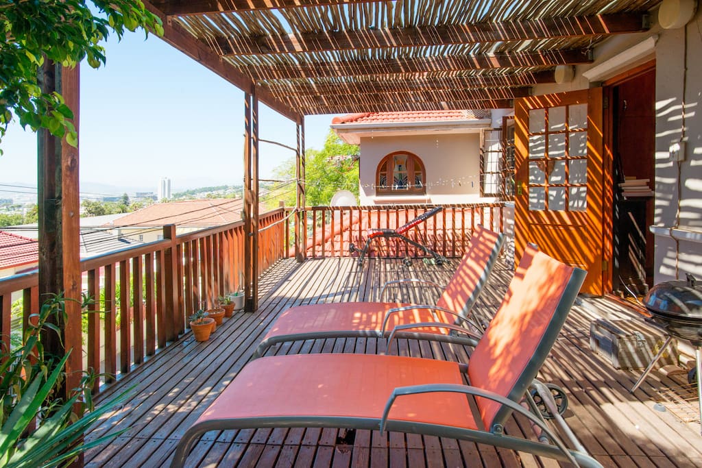 Huge Terrace With Deck Loungers