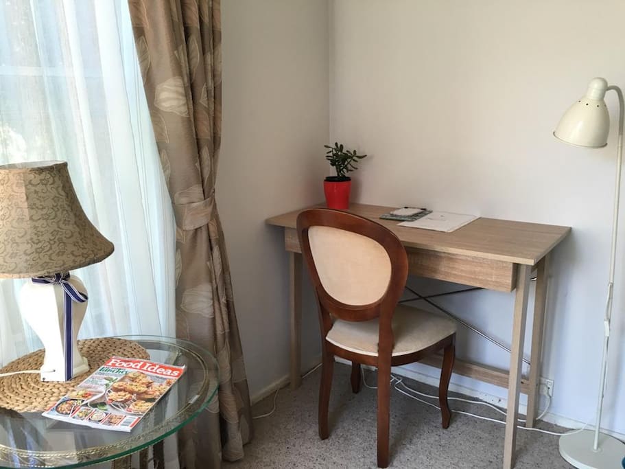 Bright and comfortable study/work space