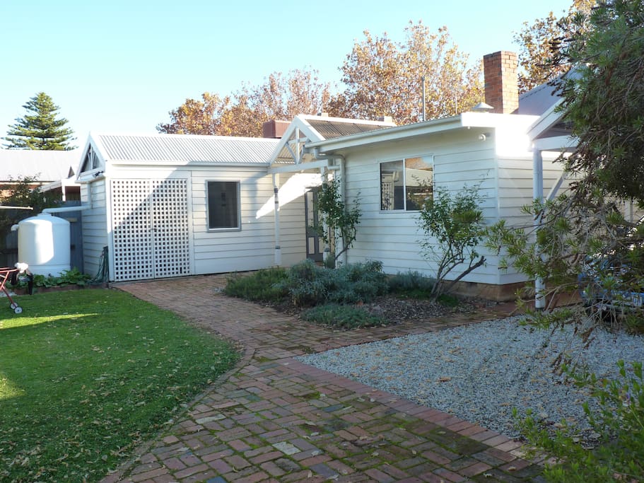 The Cottage opens out on to our large garden - fresh herbs for your use.
