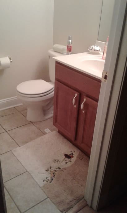 Half bath downstairs.