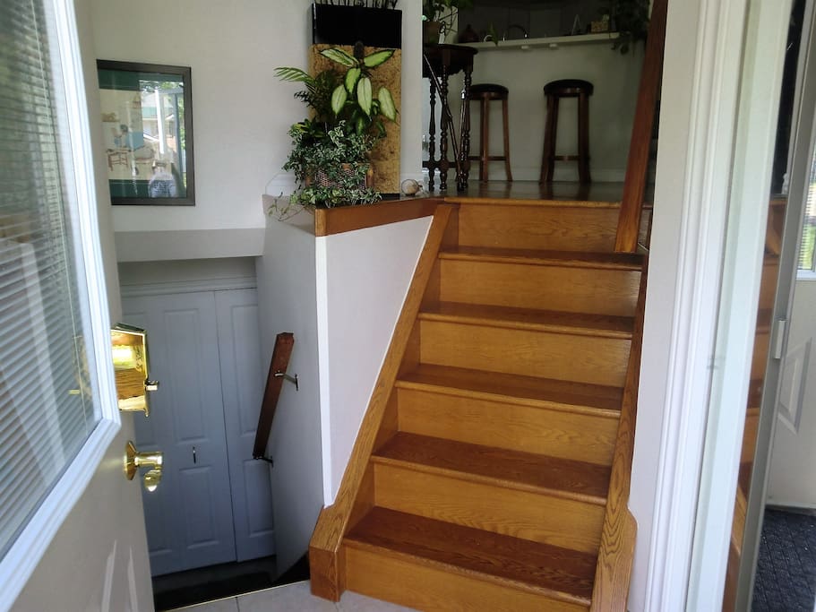 Beautiful hardwood stairs