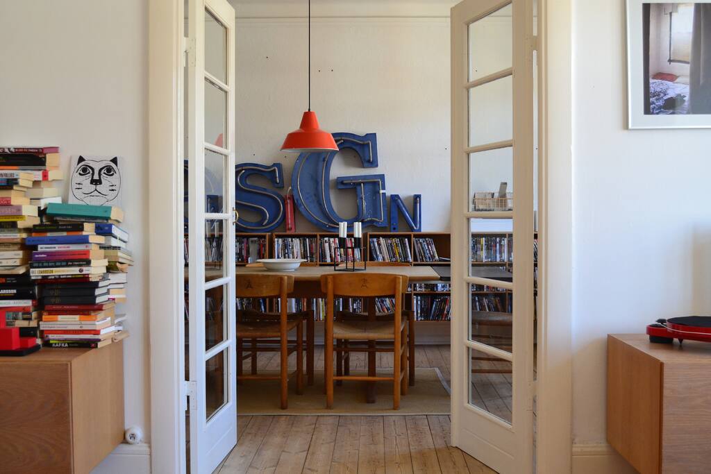 Living room and dining room