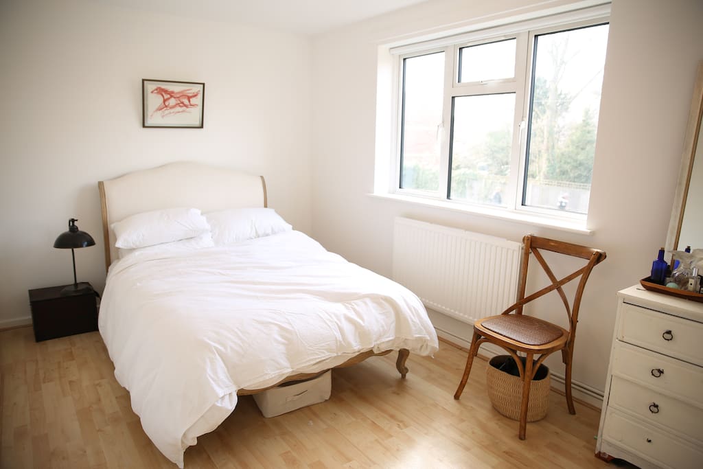 Bedroom with double bed.