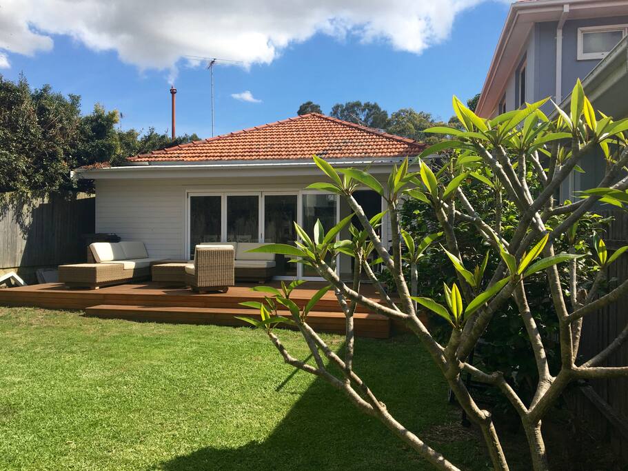 Large backyard