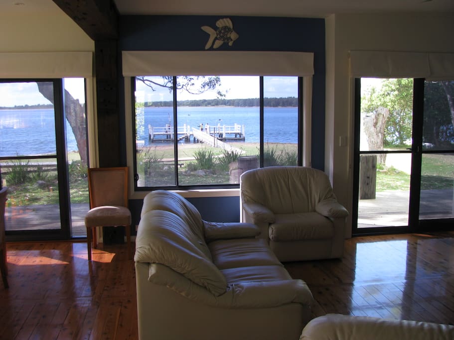 Downstairs open living area