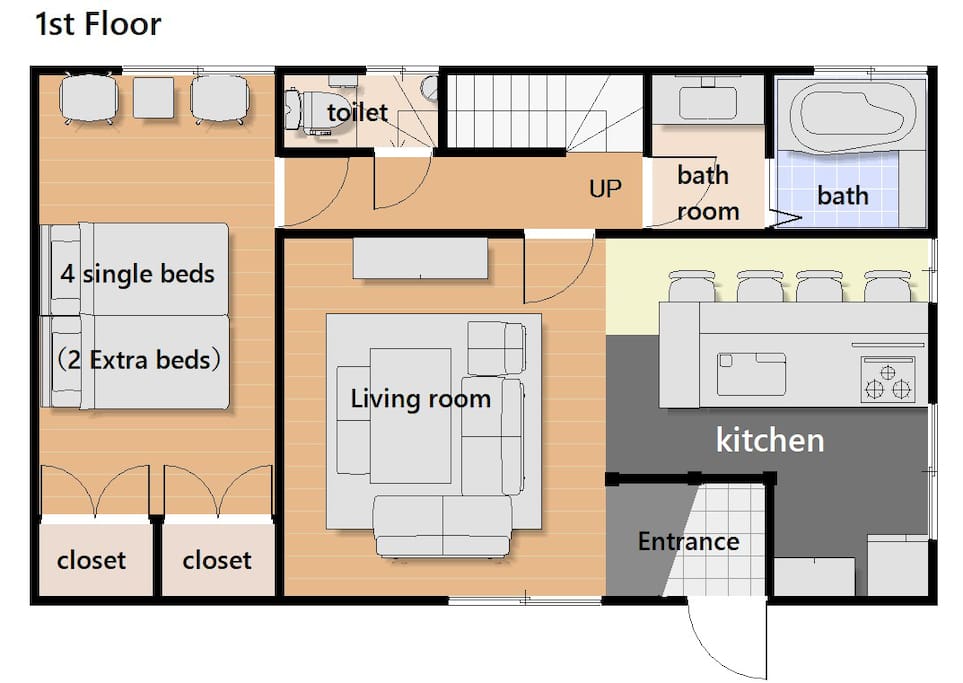 Floor Plan: First floor.